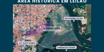 Terreno de 521 mil m² com estruturas da antiga Tecelagem Parahyba em São José dos Campos que será leiloado pela Sodré Santoro.