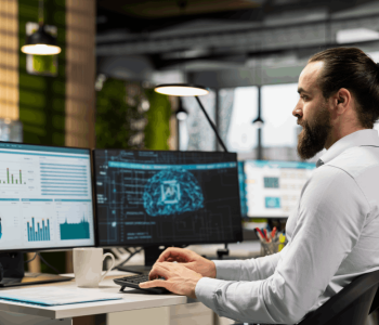 Gestão corporativa com inteligência artificial e dados