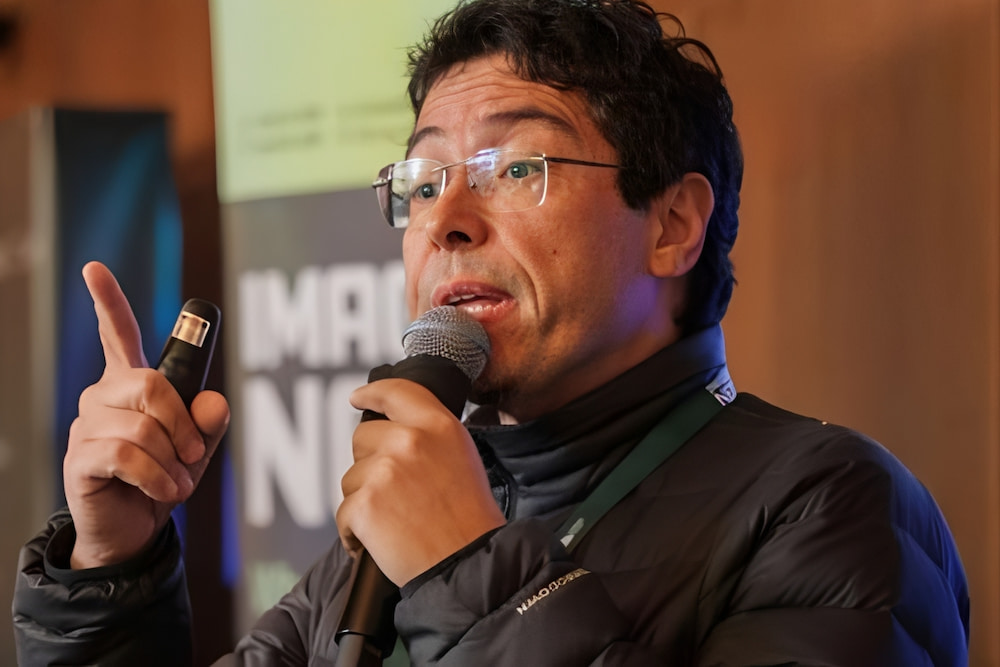Altamiro Alvernaz, CEO da Global Biotecnologia apresenta solução sustentável em evento em São Francisco, EUA.
