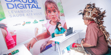 Atendimento na cidade de Piripiri no Piauí, em ponto atendimento dedicado ao atendimento das comunidades indígenas locais.