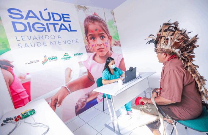 Atendimento na cidade de Piripiri no Piauí, em ponto atendimento dedicado ao atendimento das comunidades indígenas locais.